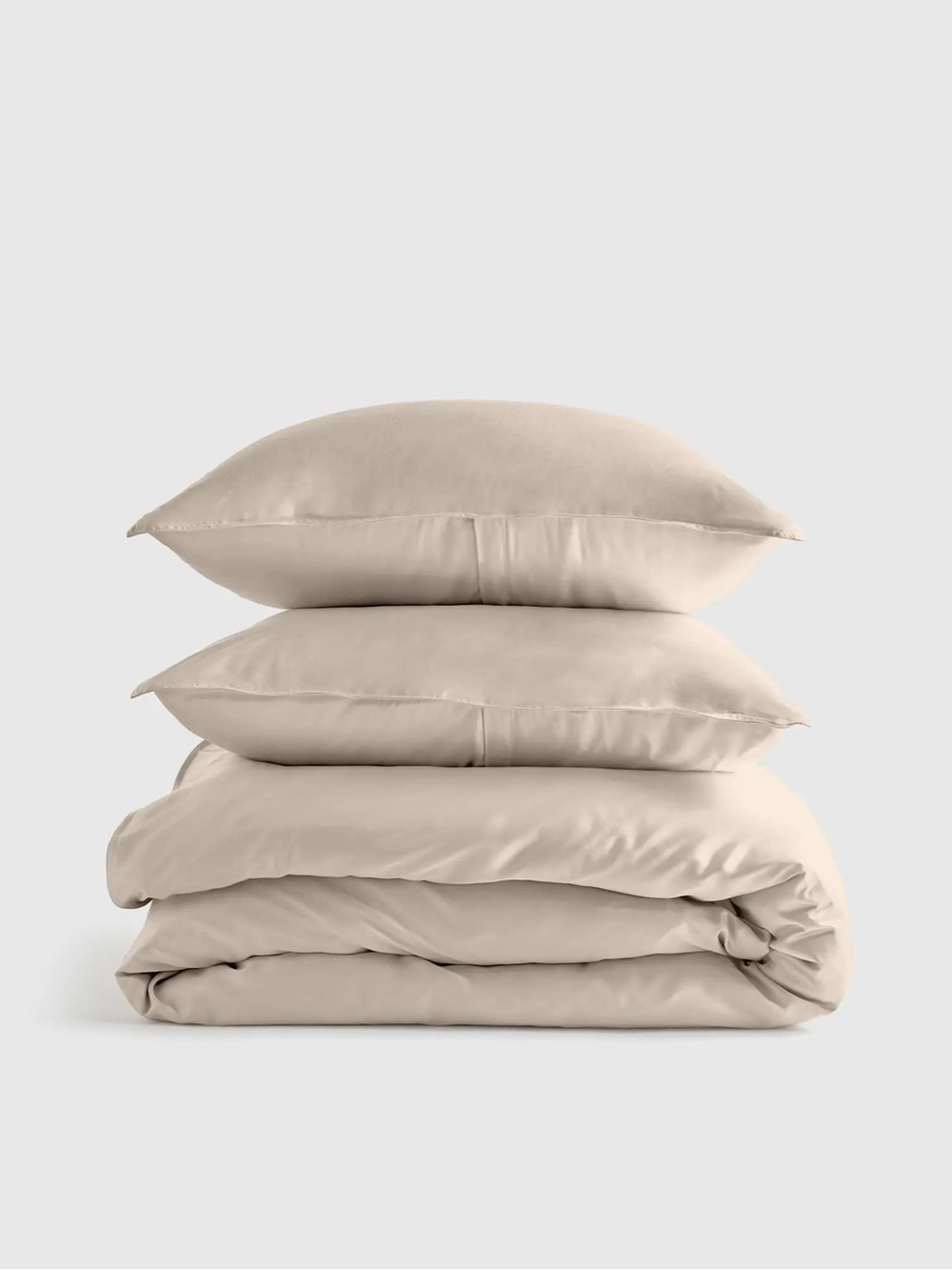 QUINCE Bamboo Duvet Cover Set King/Cal King Sand 0683